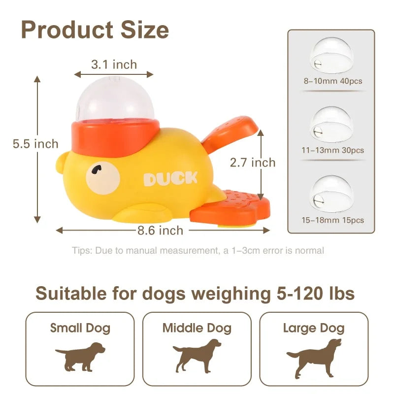 Dog Puzzle Feeder - Interactive Duck Design Slow Feeder & Training Toy - Deribla Store