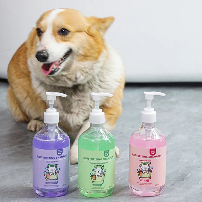500ML Cat Dog Shower Gel - 2-in-1 Deodorizing Shampoo for Smooth & Tangle-Free Fur - Deribla Store