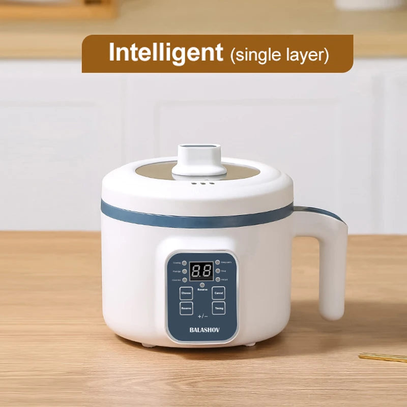Mini Electric Rice Cooker 1-2 People - Double Layer Automatic - Deribla Store