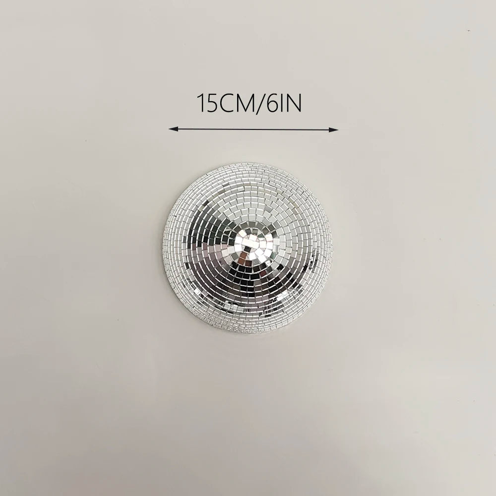 Wall Disco Ball Mirrored Designs Metallic Home Decor Mirror Ball