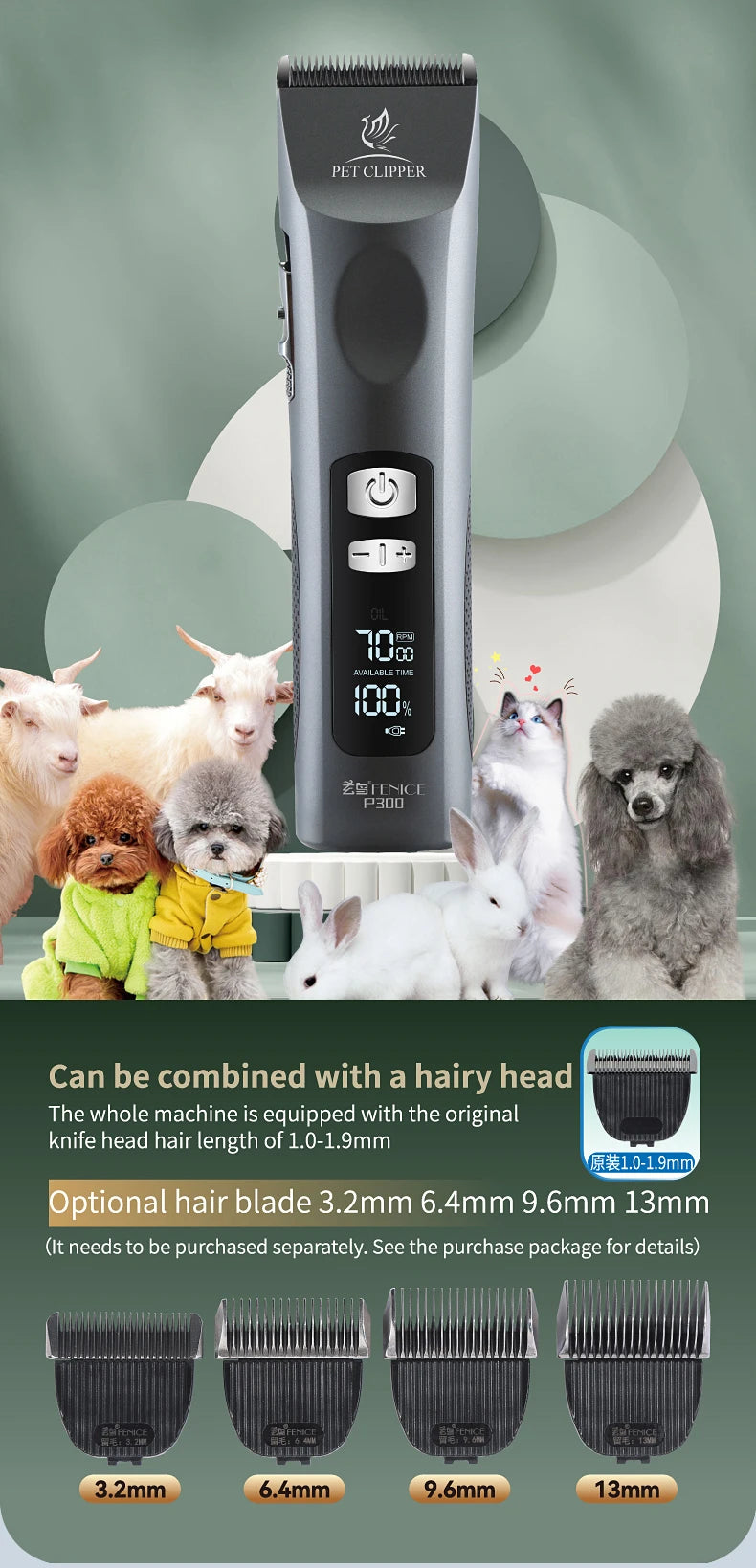 Pet Grooming Clipper 