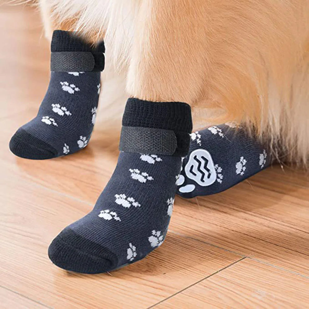 Dog Socks Anti-Slip - Soft Knitted Paw Protector for Indoor Wear - Deribla Store