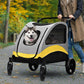 Premium Dog Stroller Pram 4 Wheel Foldable Cart Travel Walk Pet Jogger Wagon for Small Medium Large Dogs - Deribla Store