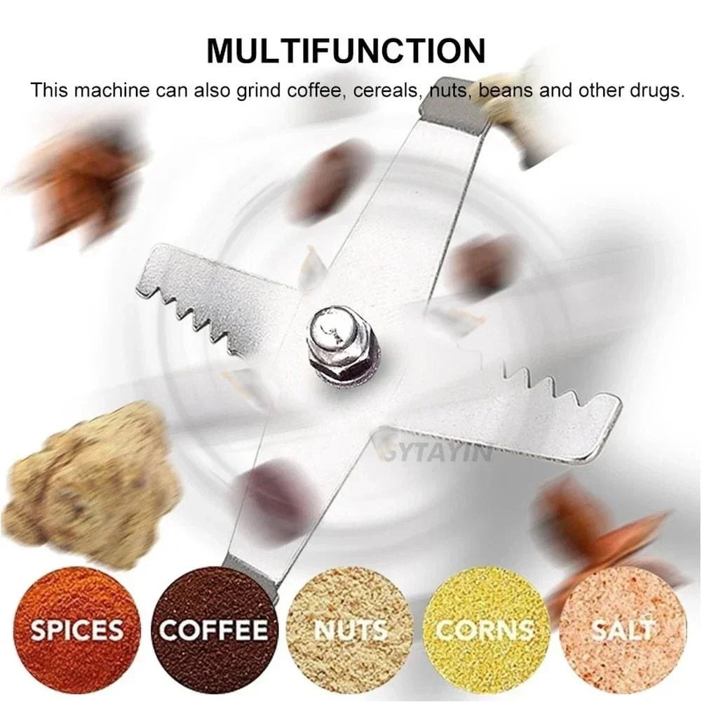 Electric Coffee Grinder 600ml 300ml - Multifunction Spice Mill - Deribla Store