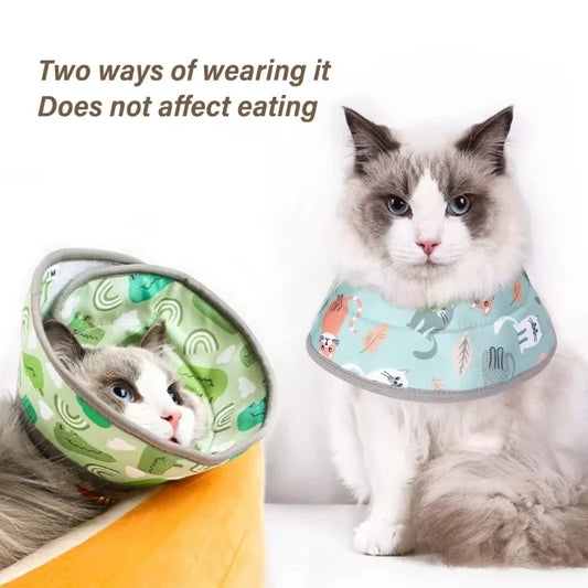 Pet Recovery Collar - Soft Elizabethan Cone for Cats & Dogs After Surgery - Deribla Store