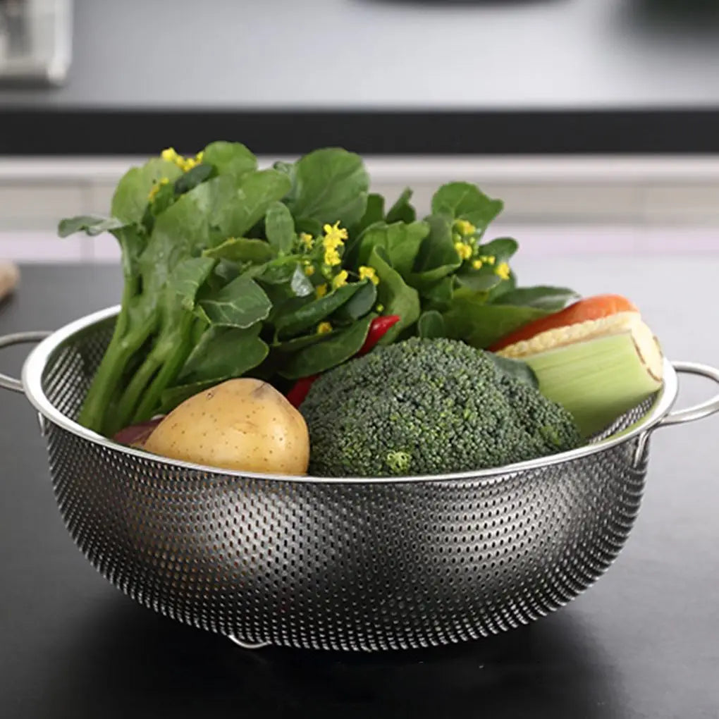 All Purpose Stainless Steel Fine Mesh Strainer Net Baskets with Handles