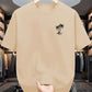 Men's summer 100% cotton fashionable casual loose coconut tree