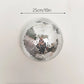 Wall Disco Ball Mirrored Designs Metallic Home Decor Mirror Ball