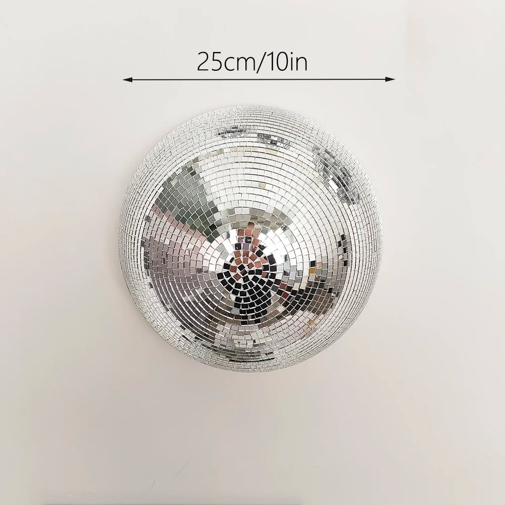 Wall Disco Ball Mirrored Designs Metallic Home Decor Mirror Ball