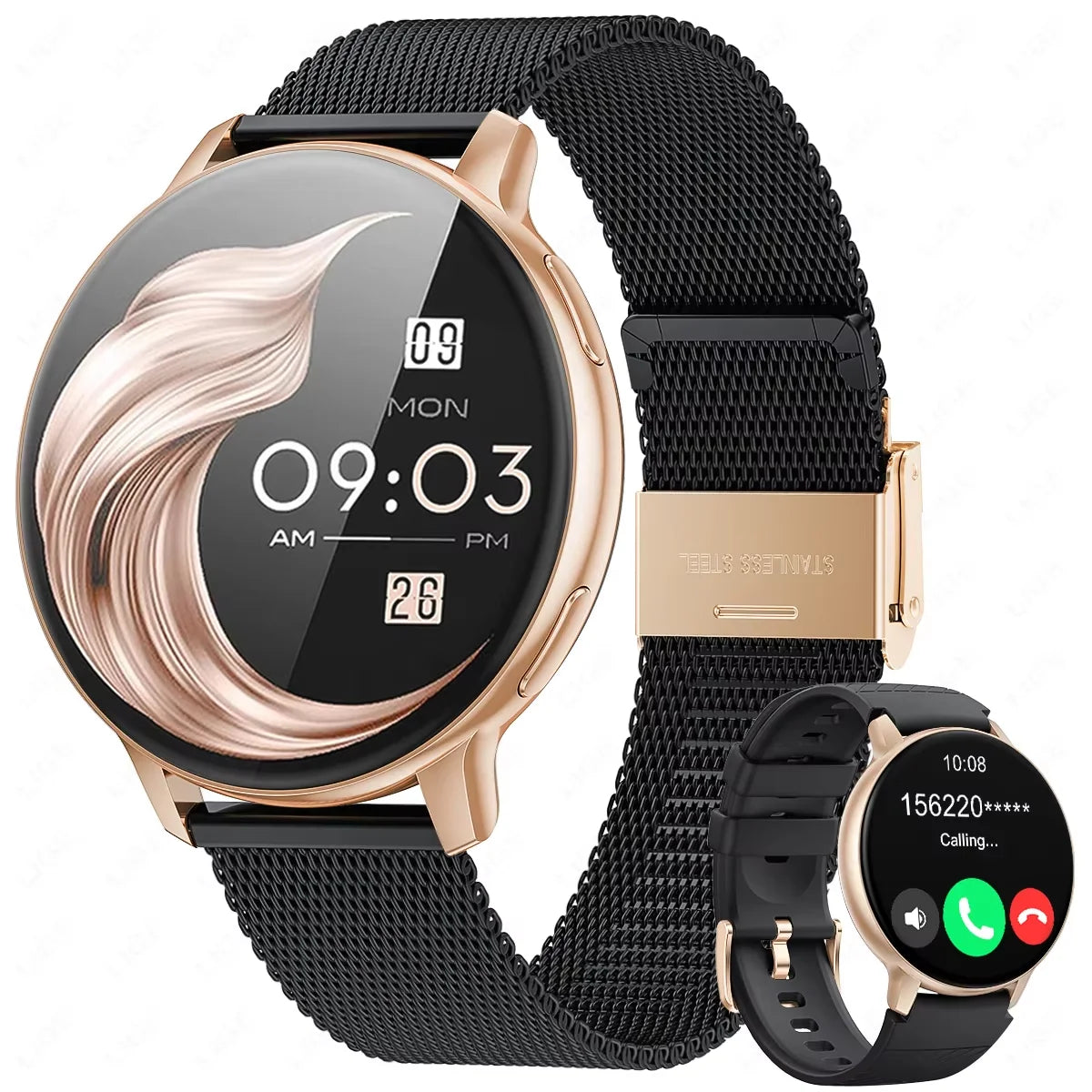 LIGE 2025 Smart Watch Women Bluetooth Call Custom Dials Watches