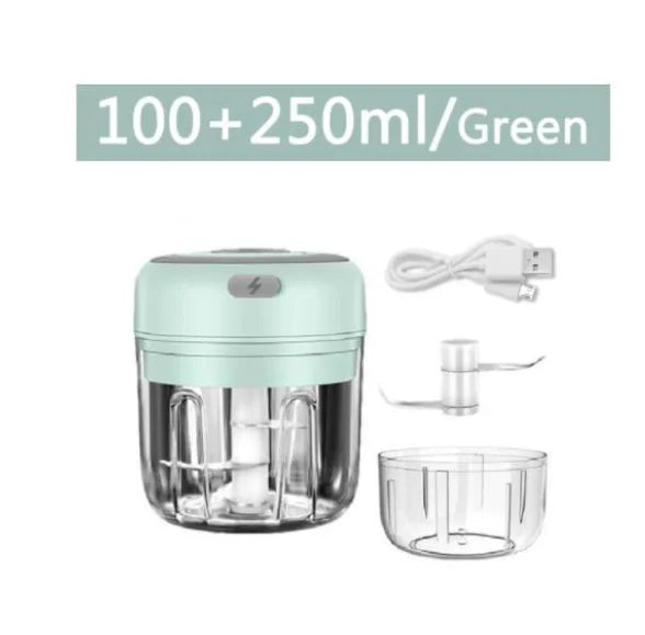 Electric Mini Garlic Chopper USB Rechargeable - Meat Grinder - Deribla Store