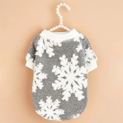 Autumn Winter Dog Clothes - Warm Plush Ethnic Style Sweater for Small Dogs & Cats - Deribla Store