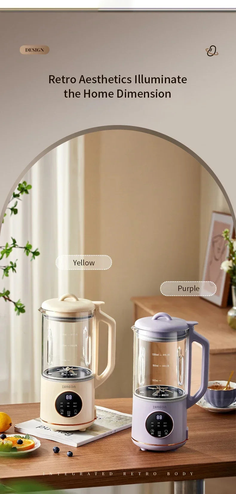 800ml Soy Milk Maker - Electric Multifunctional Blender for Soy Milk, Rice Paste & Smoothies - Deribla Store