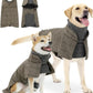 Plaid Dog Winter Coat - Fleece Lined Windbreaker Jacket for All Breeds - Deribla Store