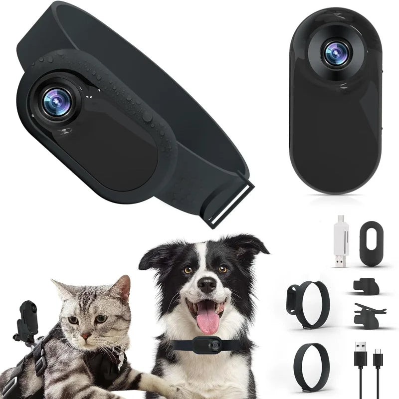 HD 1080P Pet Collar Camera