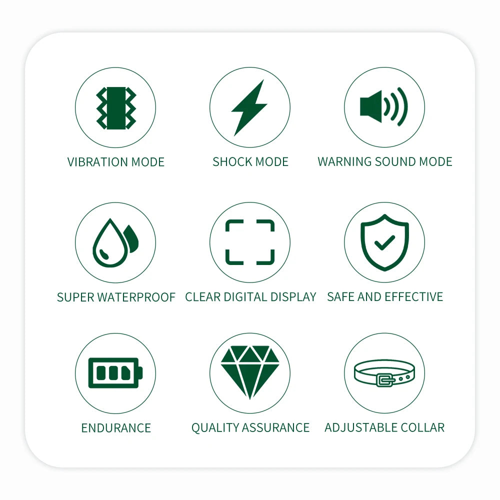 800M Electronic Dog Training Collar - Remote Control with Shock, Vibration & Sound - Deribla Store