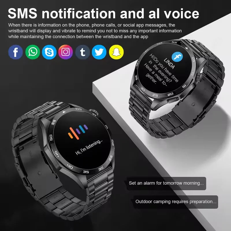 For HUAWEI GT5 Pro GPS NFC Smart Watch Men 360*360 AMOLED