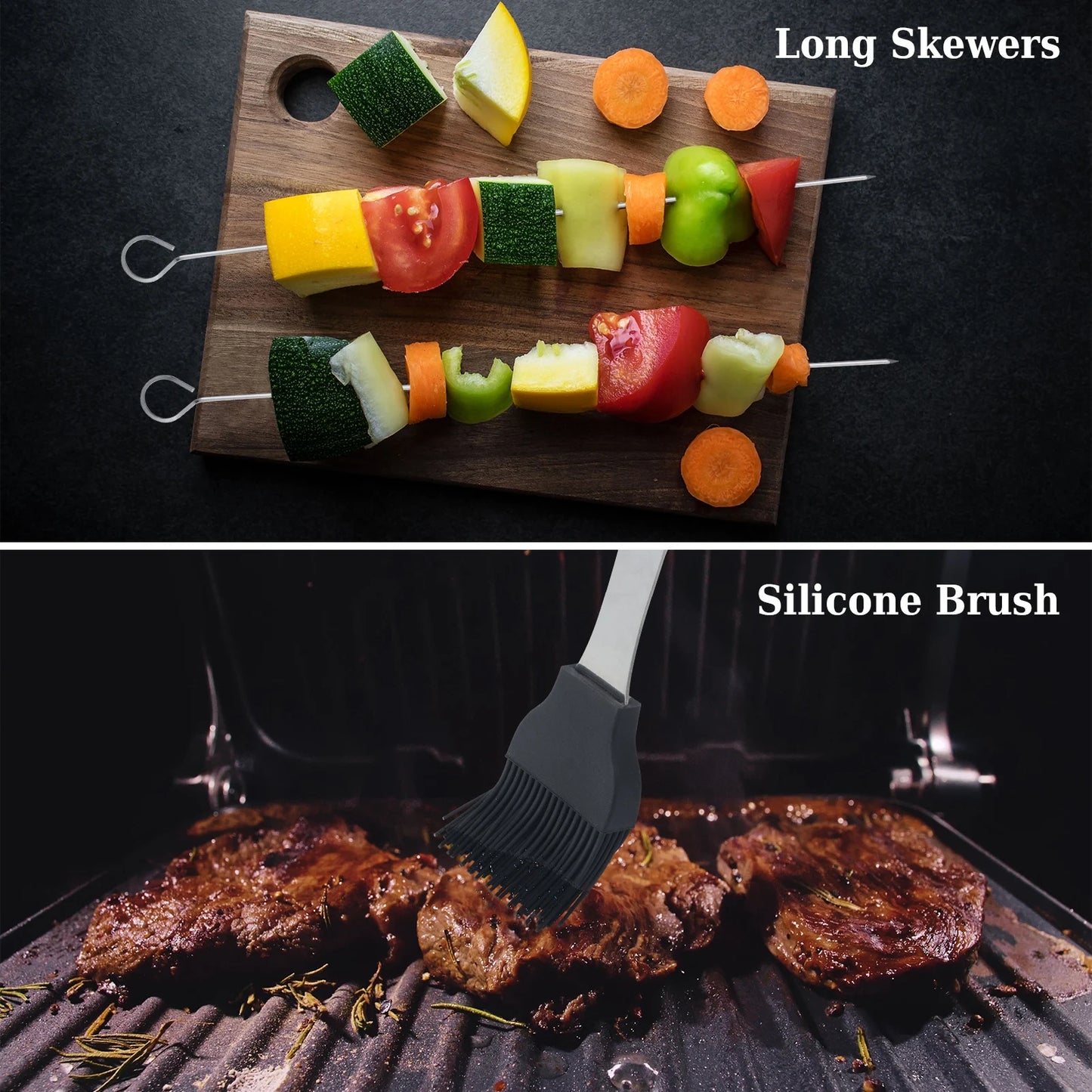 20PCS Barbecue Utensils, Grill Tools, Heavy Duty Stainless Steel