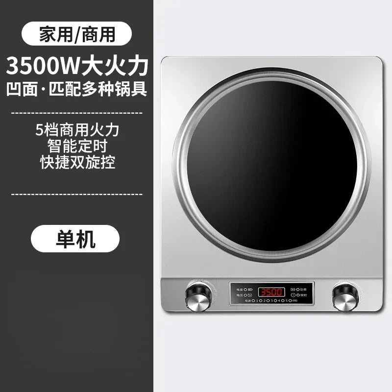 Cuisinière Induction 5000W Concave - Wok Commercial Haute Puissance - Deribla Store