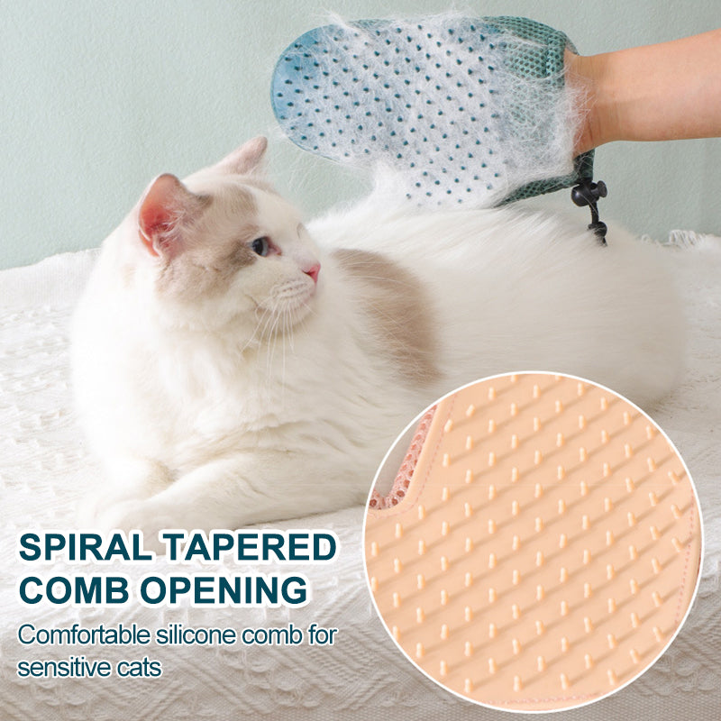 Pet Grooming Glove - Gentle Hair Remover Brush for Dogs & Cats - Deribla Store