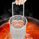 Stainless Steel Hot Pot Mesh Net Basket Hanging Noodle Strainer