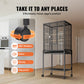 VEVOR Large Flight Bird Cage 52/54" - Carbon Steel Standing Cage with Rolling Stand for Parrots & Cockatiels - Deribla Store