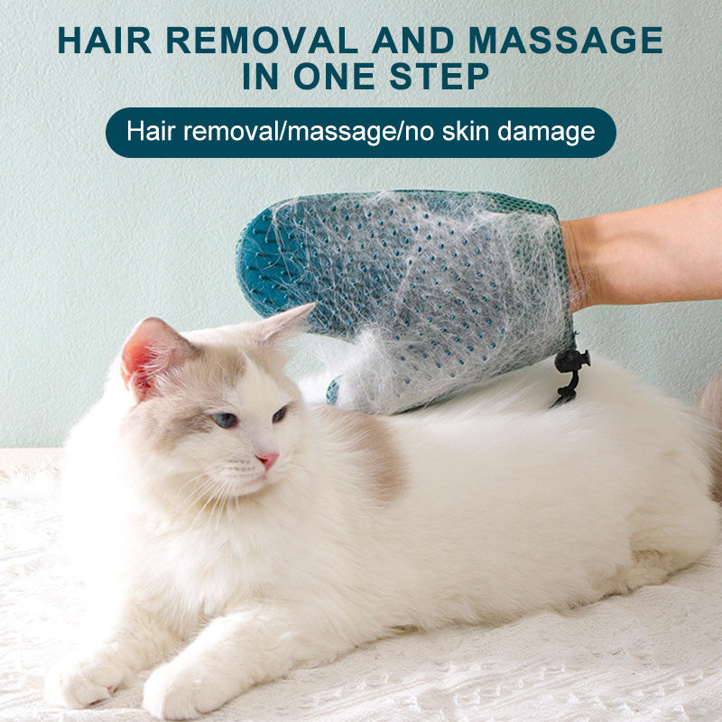 Pet Grooming Glove - Gentle Hair Remover Brush for Dogs & Cats - Deribla Store