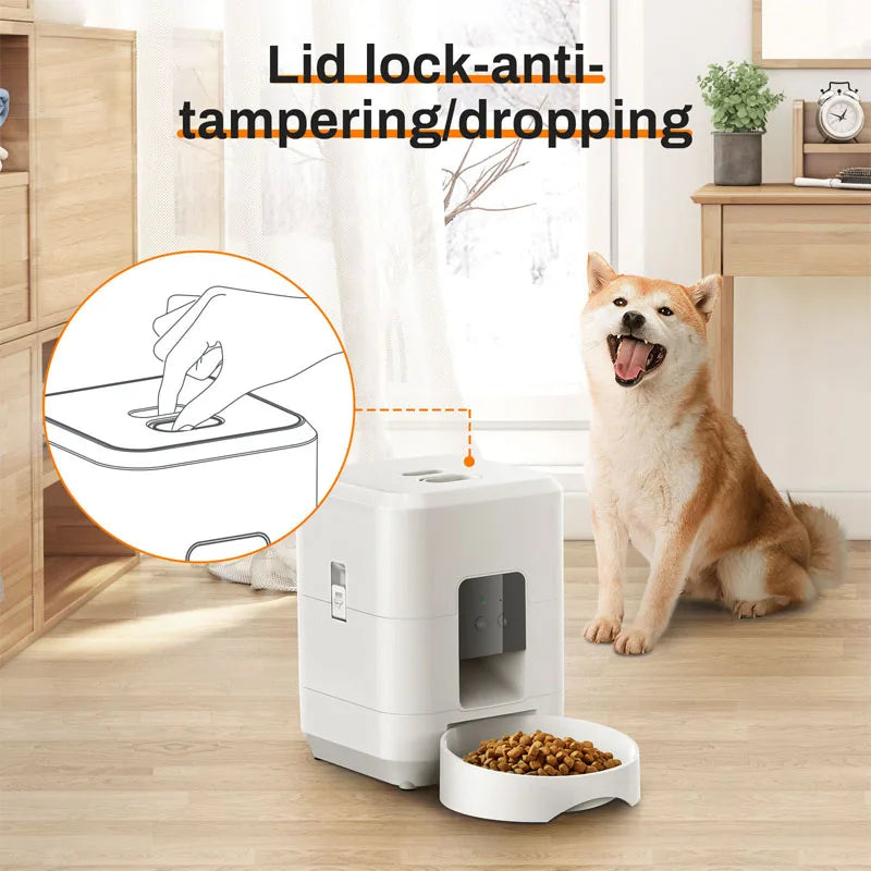 Automatic Pet Feeder 2L - WiFi Smart App Controlled Black