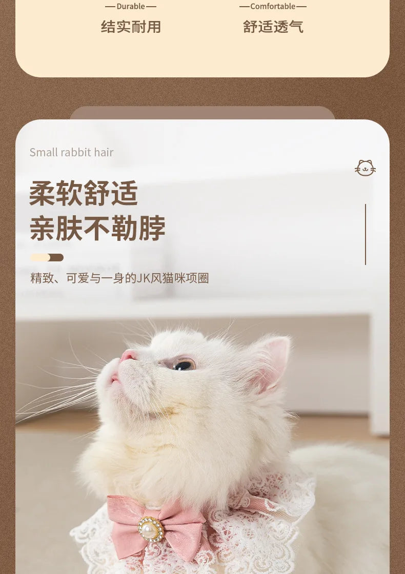 Pearl Lace Bowtie Collar