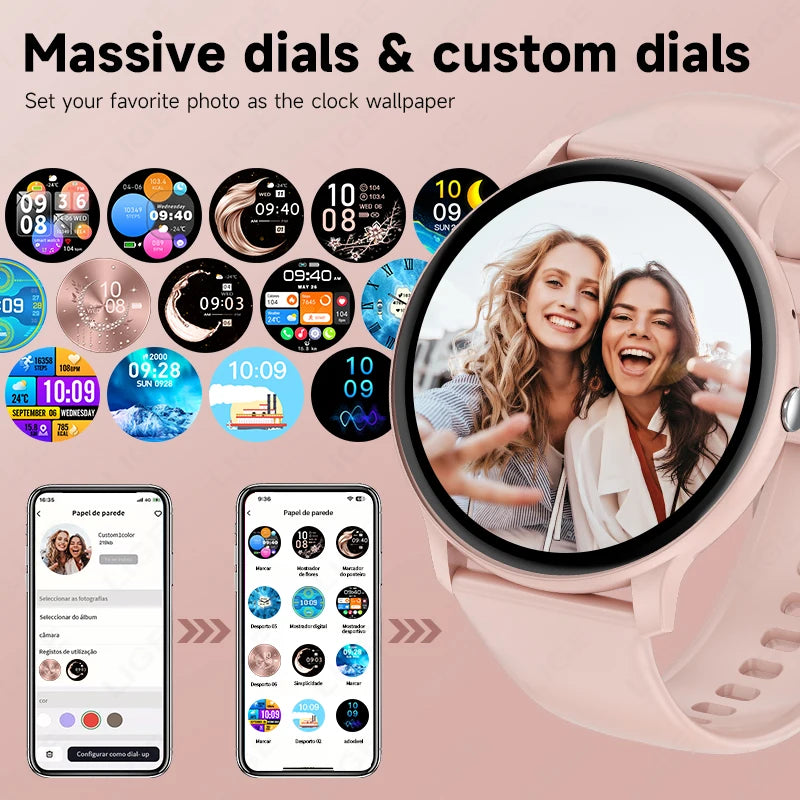 LIGE Smart Watch Women Men Bluetooth Call Sports Fitness Watches