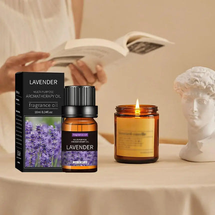 Pure Essential Oils - 10ml Aromatherapy & Massage Set