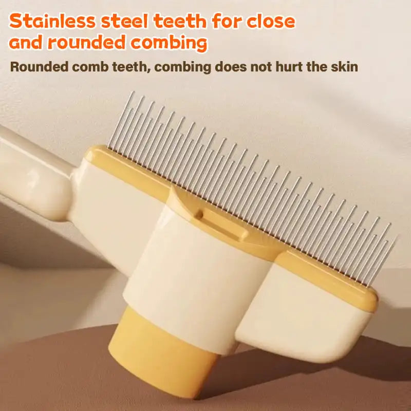 Self-Cleaning Pet Flea Comb - Washable Grooming Brush for Knot & Hair Removal - Deribla Store