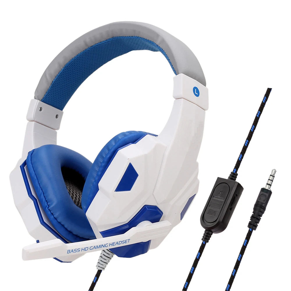3.5mm Wired Gaming Headphones With Microphone 120° Adjustable
