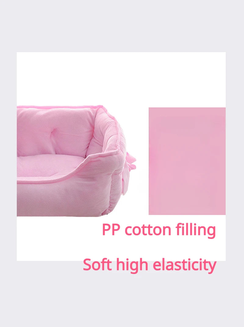 Cozy Pet Bed - Soft PP Cotton Cushion Sofa for Small Dogs & Cats - Deribla Store