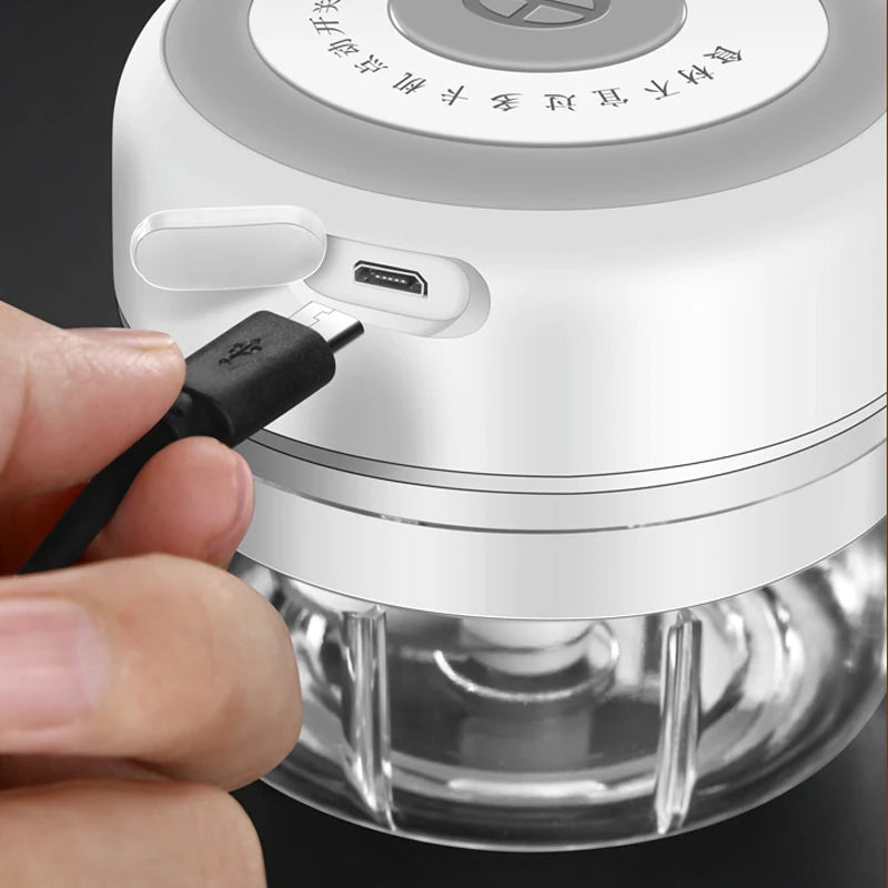 Electric Garlic Chopper USB - Mini Food Processor Kitchen Tool - Deribla Store
