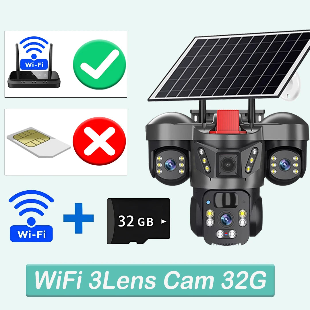 15MP 4G Solar Security Camera