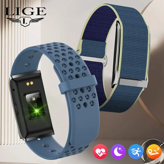 LIGE 2025 Smart Band Watch Heart Rate Health Monitoring Pedometer