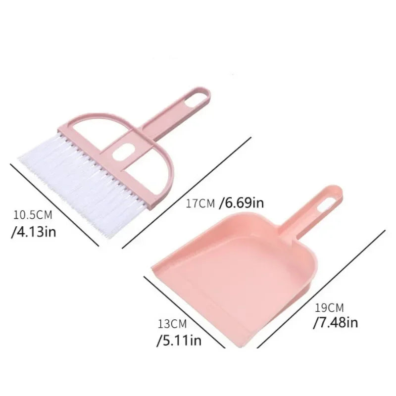 Mini Pet Cleaning Set - Small Broom & Dustpan for Hamster, Cat & Small Animals - Deribla Store