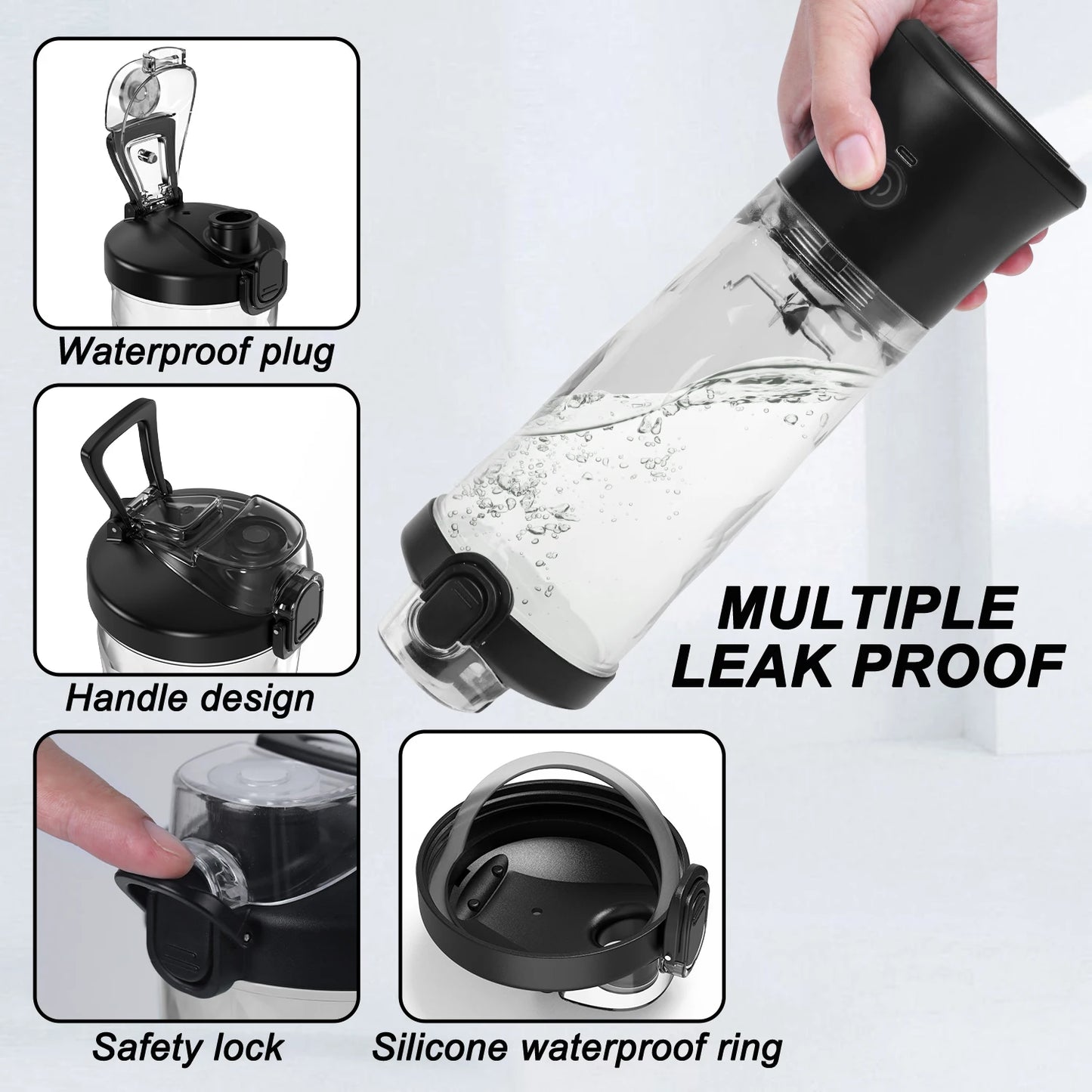 Mini Portable Blender - USB Rechargeable Electric Juicer for Smoothies & Fresh Juice (380ml) - Deribla Store