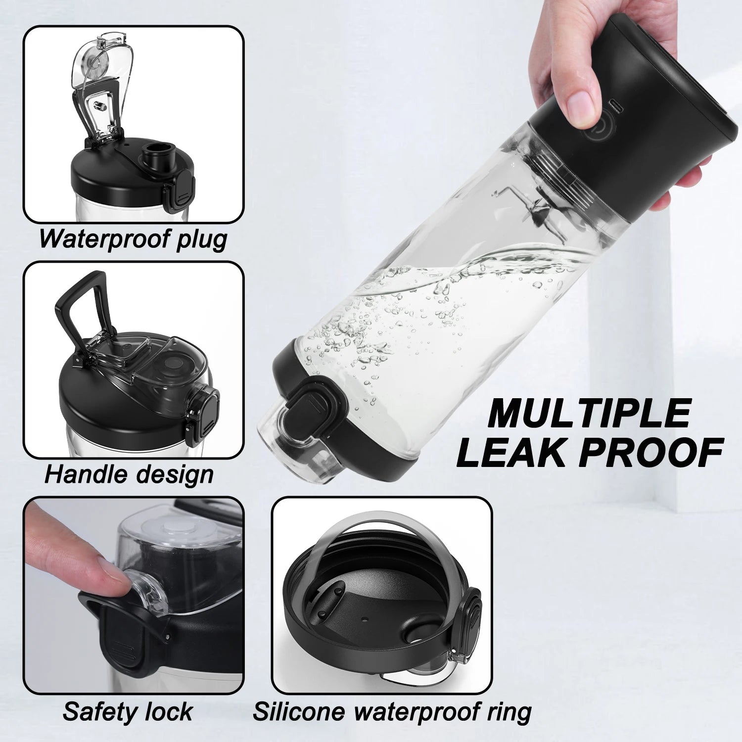 Mini Portable Blender - USB Rechargeable Electric Juicer for Smoothies & Fresh Juice (380ml) - Deribla Store