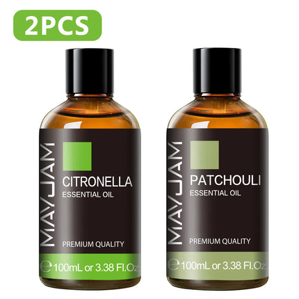 Pure Plant Essential Oil - 100ml Aromatherapy 53 Scents