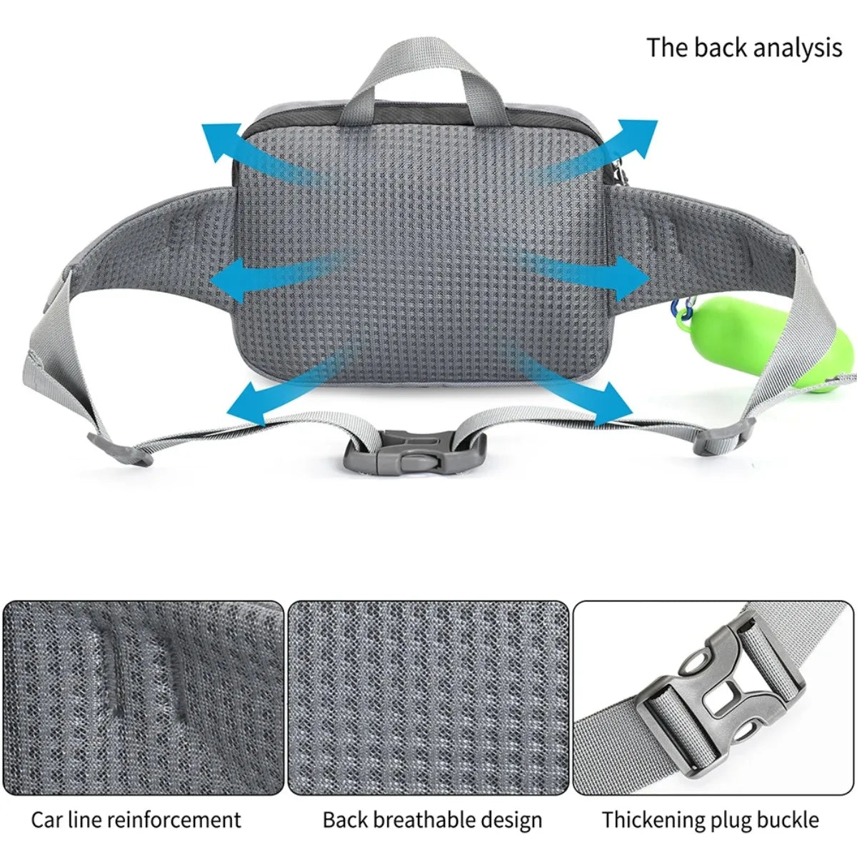 Hands-Free Dog Leash with Waist Bag - Retractable Reflective Running Leash - Deribla Store