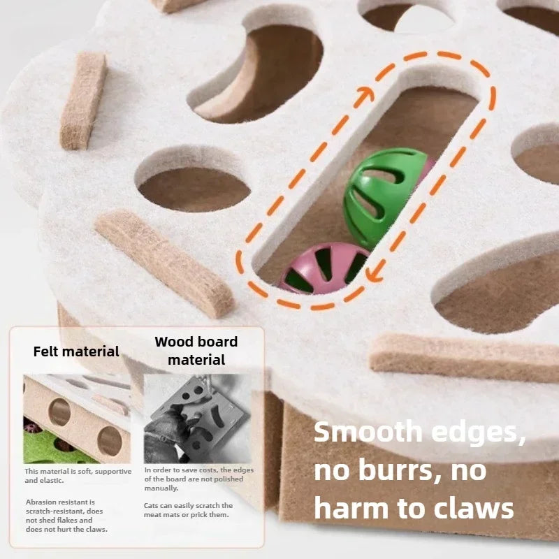 Interactive Cat Puzzle Toy - Mental Stimulation Maze Box for Indoor Cats - Deribla Store