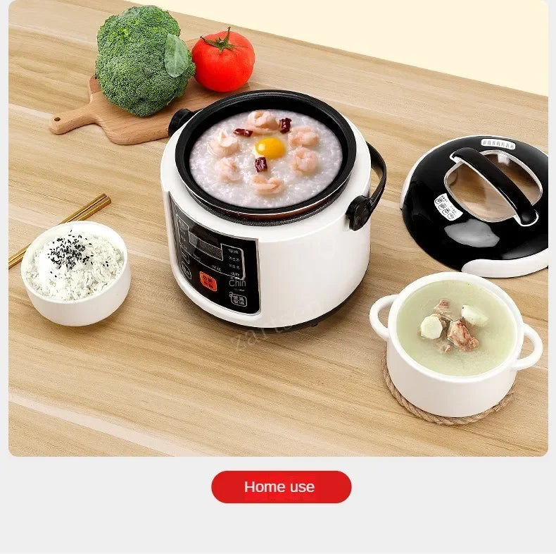 2L Portable Car Rice Cooker - 12V/24V Electric Mini Multicooker for Truck & Car Travel - Deribla Store