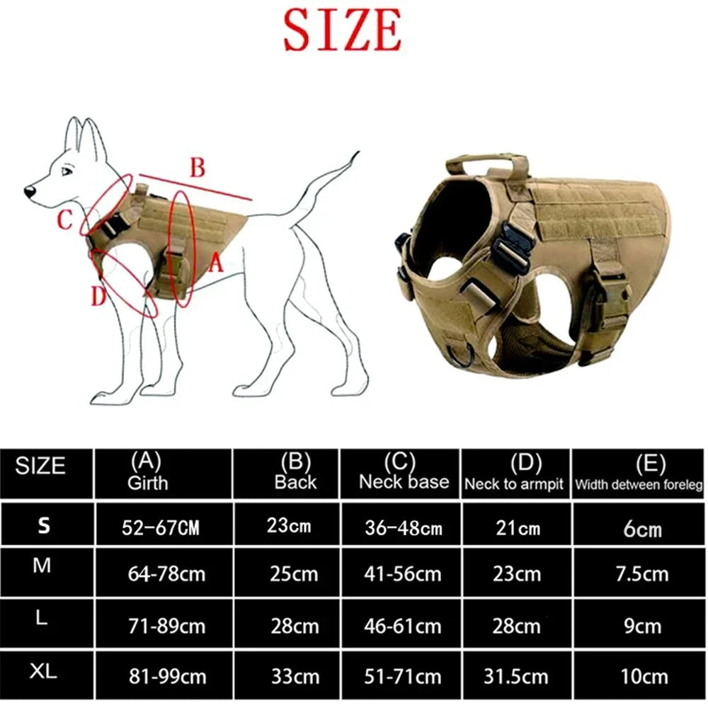 Tactical Military Dog Harness 