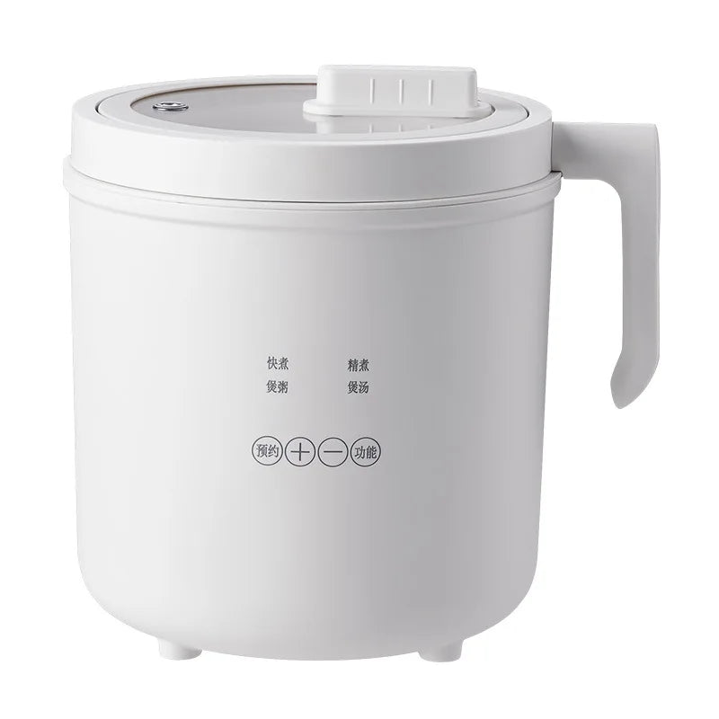 Mini Electric Rice Cooker 1600ML 220V - Ceramic Timing Pot - Deribla Store