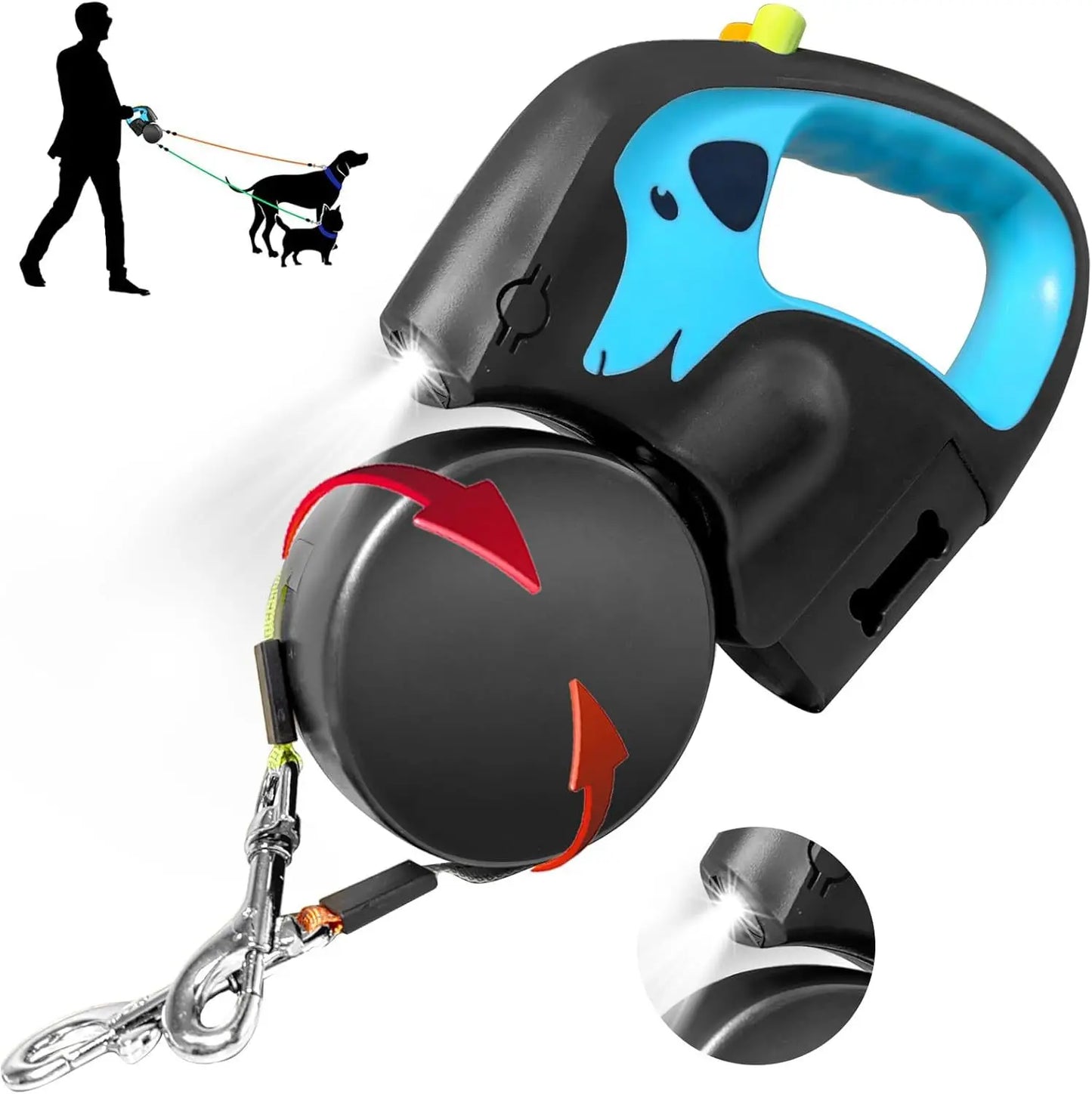 Dual Dog Retractable Leash
