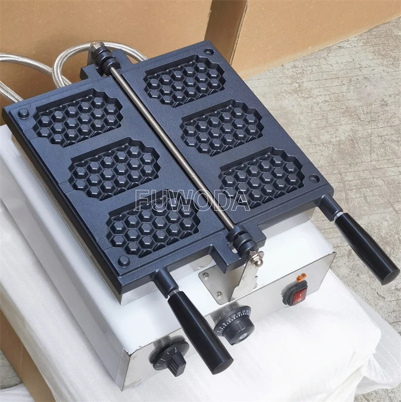 Commercial Waffle Maker Honeycomb 3 Stick - 110V 220V Iron - Deribla Store