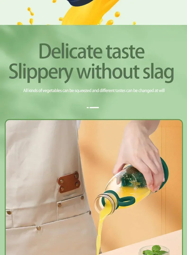 Electric Juicer Cup 6 Blades Blender Milkshake Machine USB Portable Fruit Milk Mixing Tool Mini Fresh Juice Blender - Deribla Store