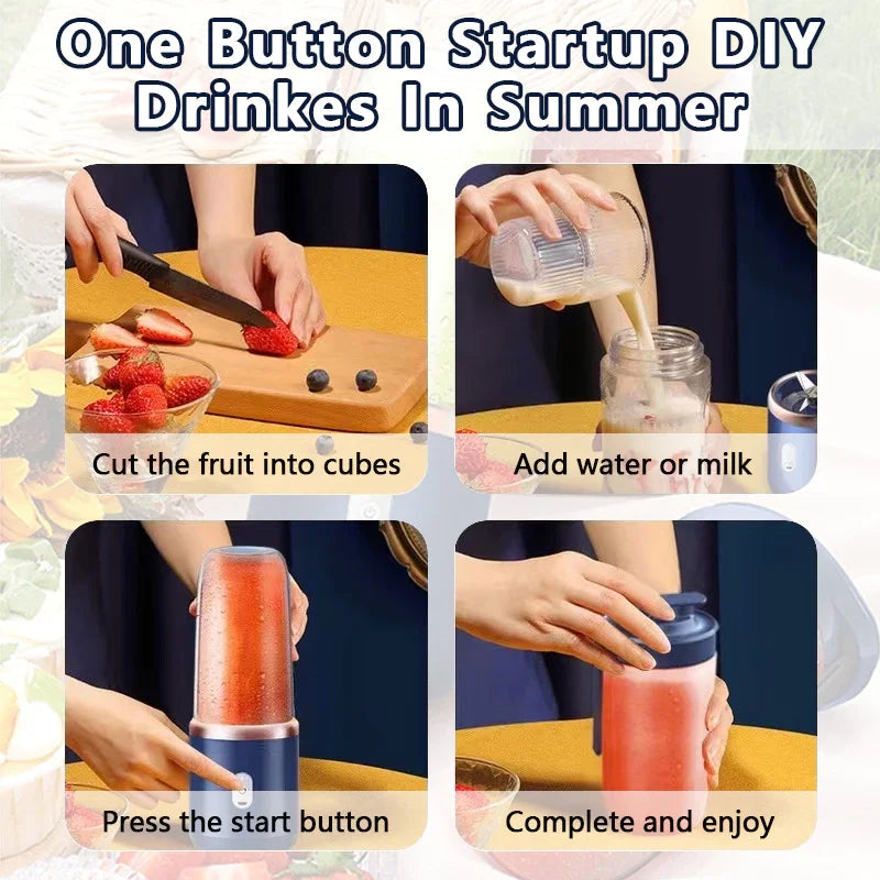 Portable Blender 300ml USB Rechargeable